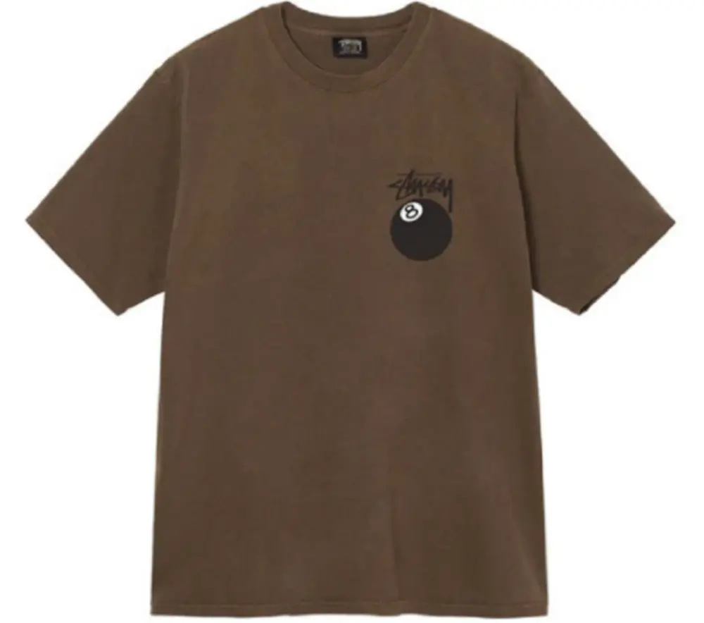 Áo Stussy 8 Ball Pigment Dyed T-Shirt ‘Coffee’