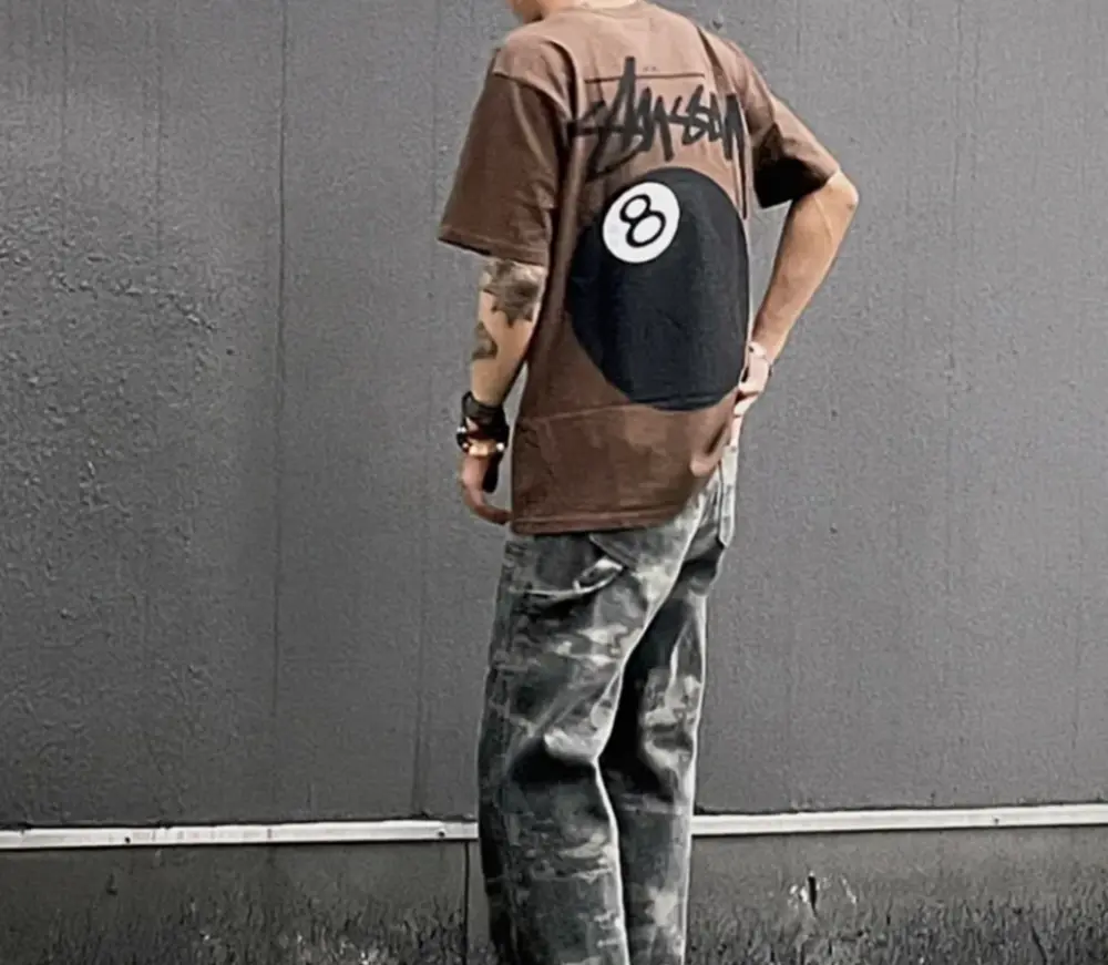 Áo Stussy 8 Ball Pigment Dyed T-Shirt ‘Coffee’ - Ảnh 3