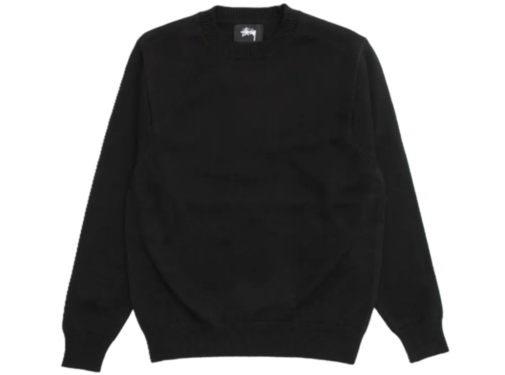 Áo Stussy Bent Crown Knit Sweater ‘Black’