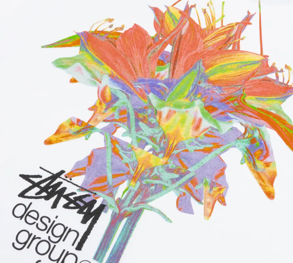 Áo Stussy Design Group 21 Tee White - Ảnh 4