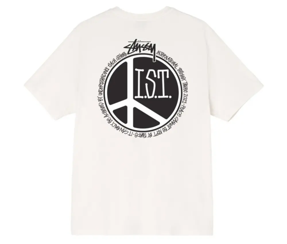 Alternative view of Áo Stussy Peace Dot Pigment Dyed Tee ‘White’