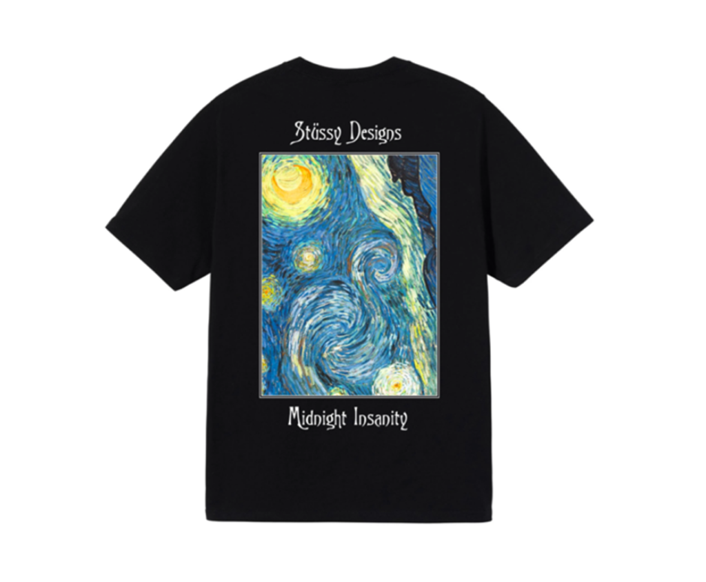 Áo Stussy Midnight Insanity Tee ‘Black’ - Ảnh 3