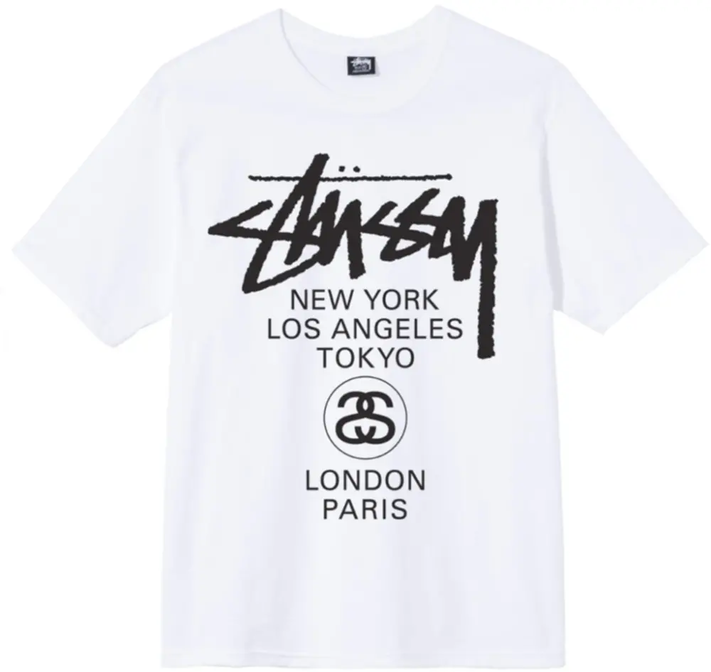 Áo Stussy World Tour T-Shirt White