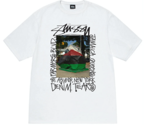 Áo Stussy x Denim Tears Farmers Blvd Tee ‘White’
