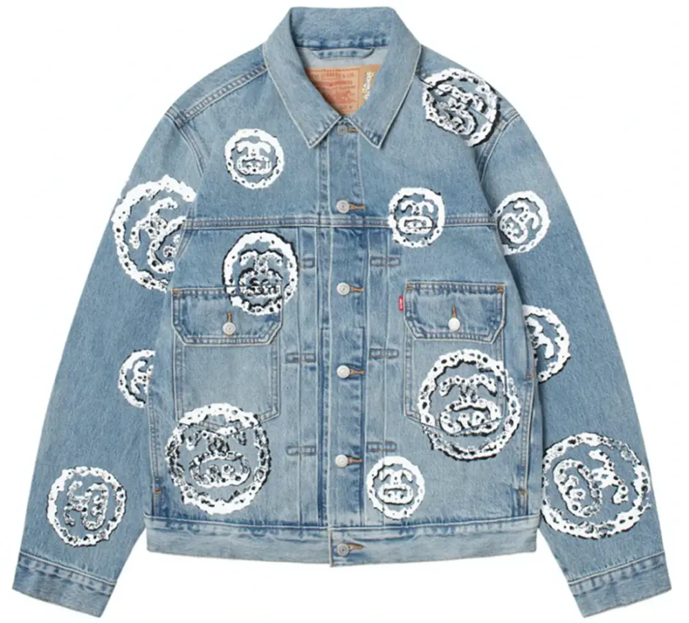 Áo Stussy x Denim Tears Type 2 Jacket ‘Indigo’