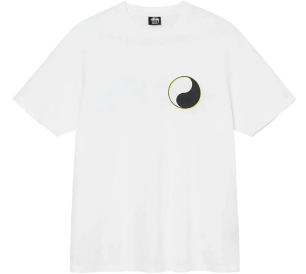 Áo Stussy OL Yin Yang Pigment Dyed Tee ‘White’