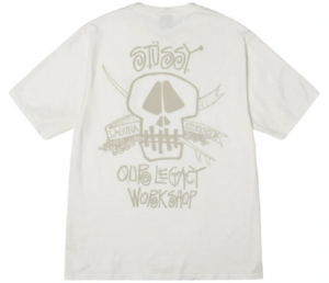 Alternative view of Áo Stussy x Our Legacy Work Shop Surf Skull Pigment Dyed Tee ‘Natural’