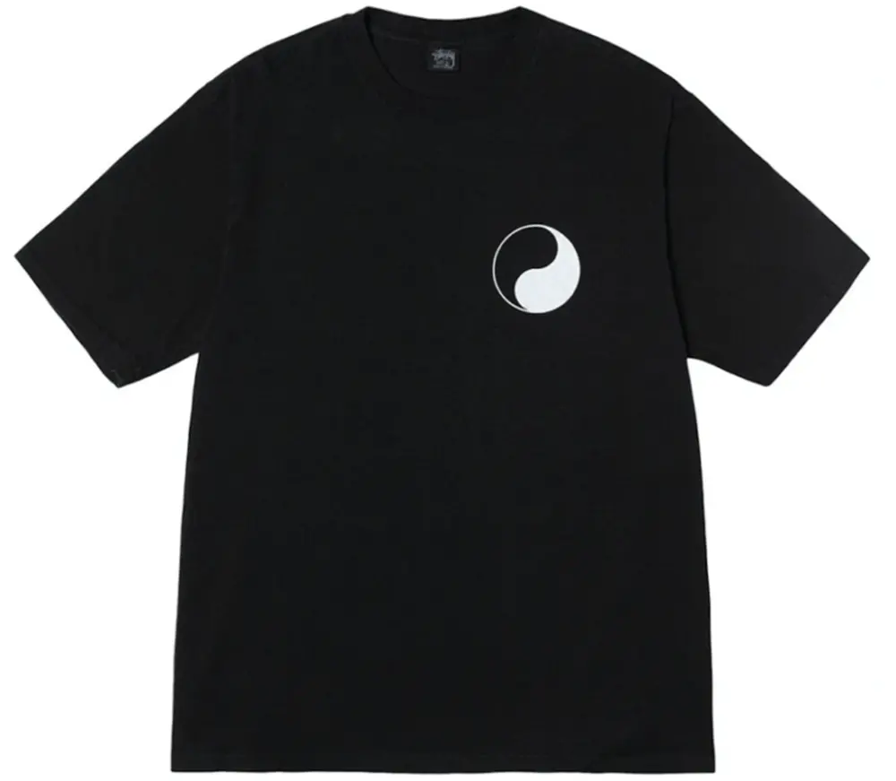Áo Stussy x Our Legacy Work Shop Yin Yang Pigment Dyed Tee ‘Black’