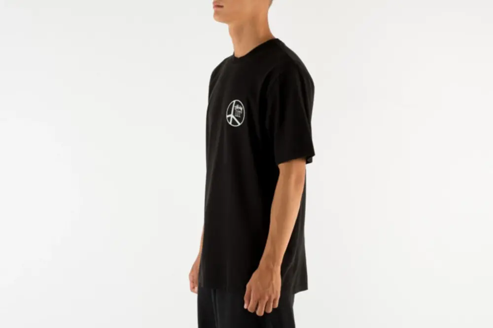 Alternative view of Áo Stussy Peace Dot Pigment Dyed Tee ‘Black’