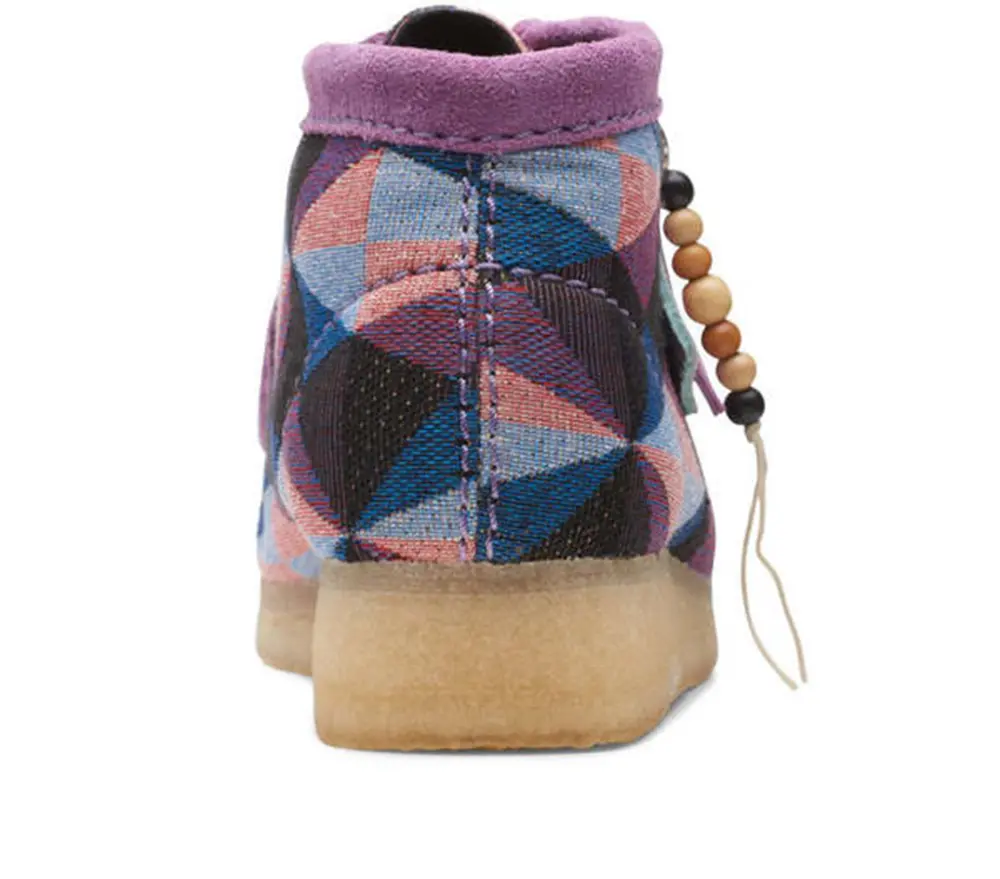 Giày Clarks Wallabee Boot ‘Purple Combination’ 261-64608 - Ảnh 4