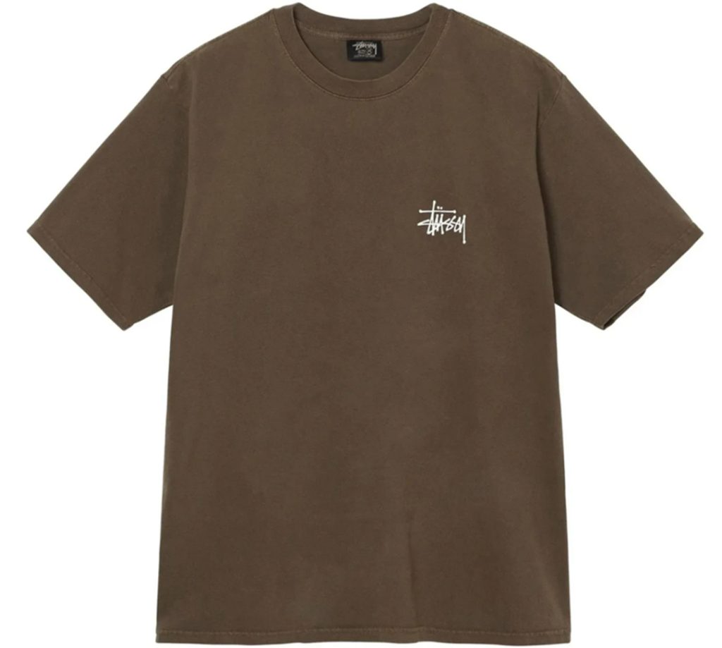 Áo Stussy Basic Stussy Pigment Dyed T-Shirt 2022 ‘Coffee’