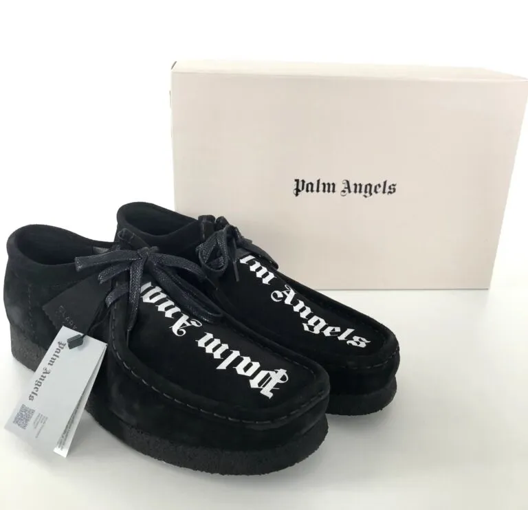 Giày Clarks x Palm Angels Suede Wallabee ‘Black’ 261-56815 - Ảnh 2