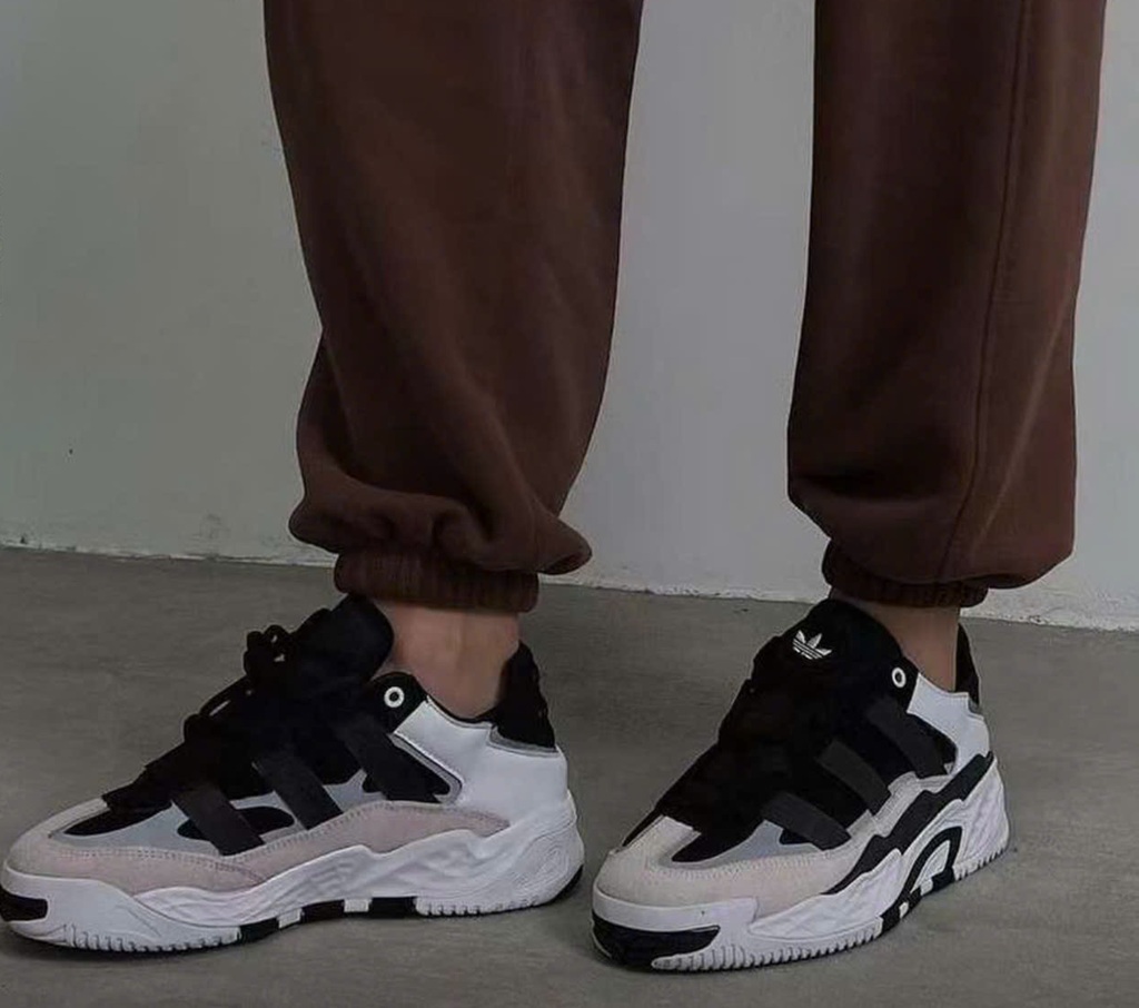 Giày Adidas Niteball ‘Black White’ H67360 - Ảnh 3