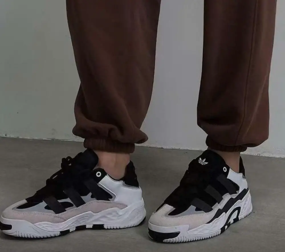 Giày Adidas Niteball ‘Black White’ H67360 - Ảnh 3