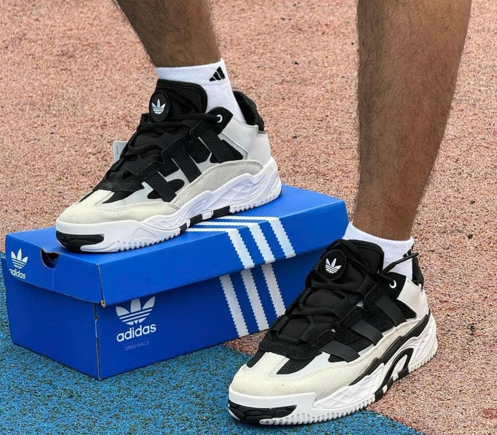 Giày Adidas Niteball ‘Black White’ H67360 - Ảnh 4