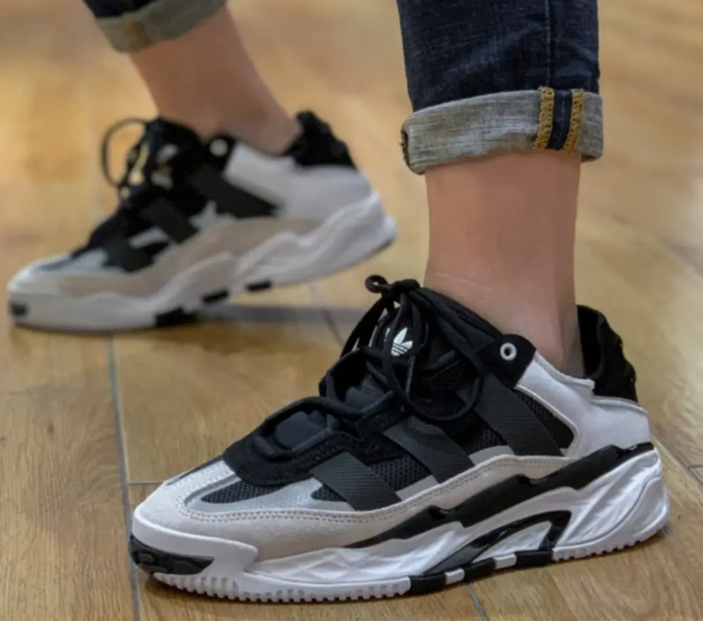 Giày Adidas Niteball ‘Black White’ H67360 - Ảnh 5