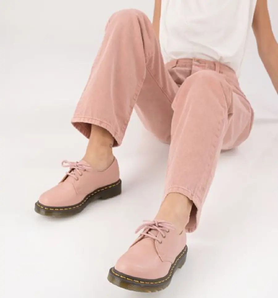 Alternative view of Giày Dr. Martens 1461 Lced Suede Pink 27558279