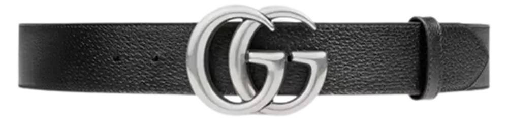 Thắt Lưng Gucci 21SS Mamon GG Silver Logo Belt 406831-DJ20N-1000