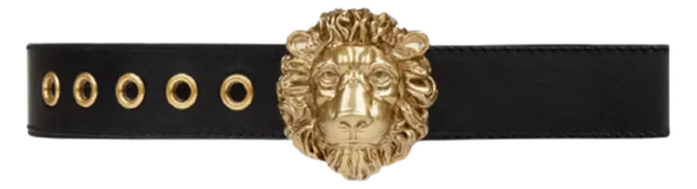 Thắt Lưng Gucci Women’s Lion Head Buckle Belt Black 623163-0YA0V-1000
