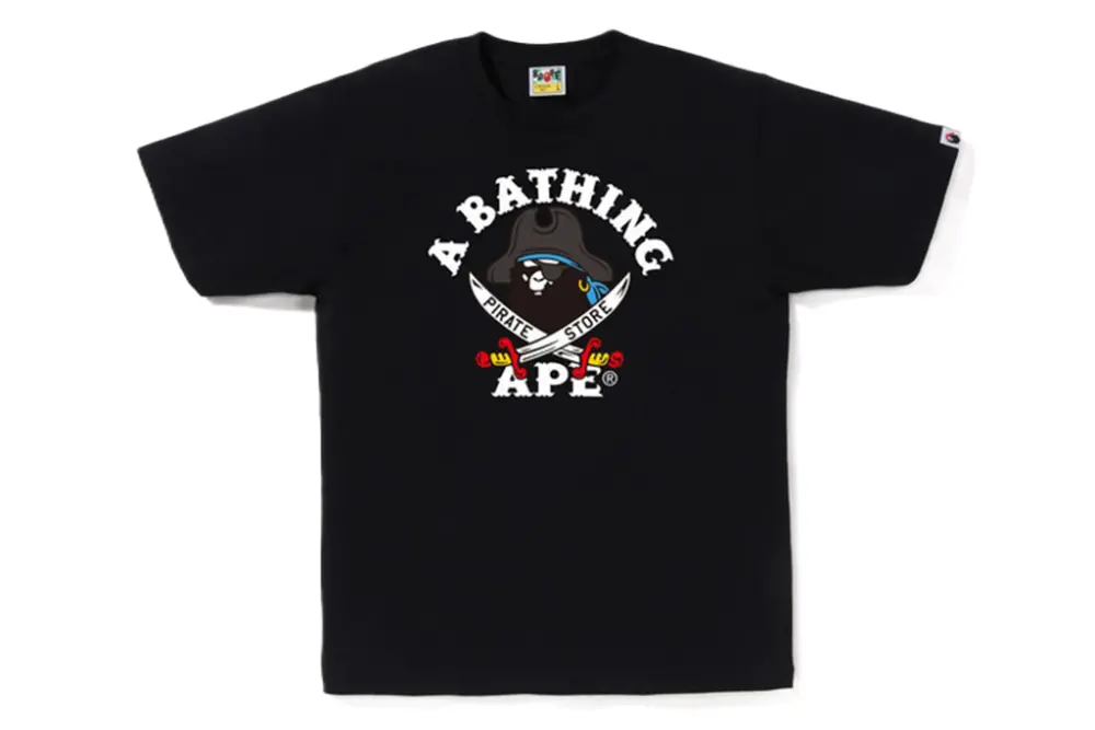 Áo Bape CAPTAIN APE PIRATE COLLEGE 'Black' 4J20-110-011