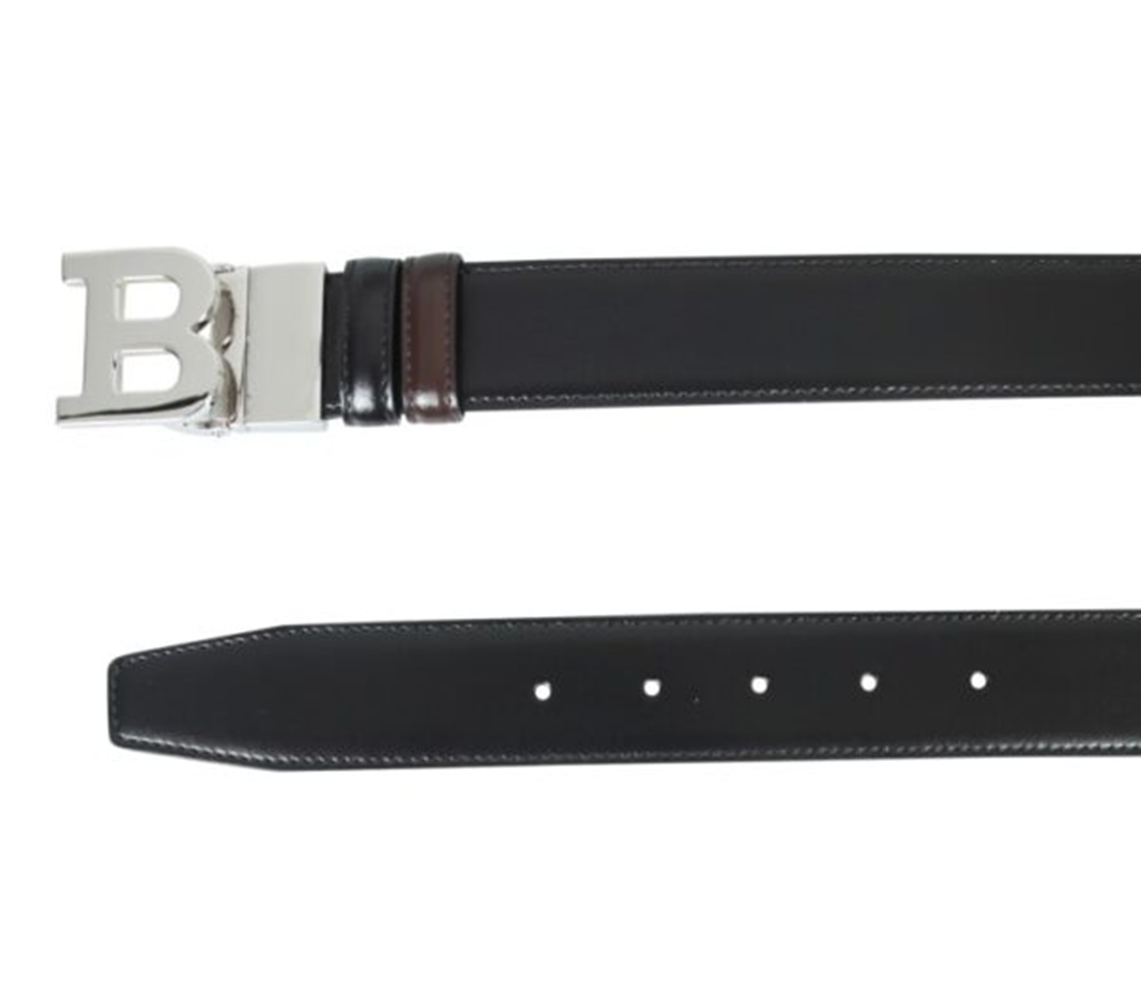 Thắt Lưng Bally FW21 Belt With Buckle B BBUCKLE35MT20BLACKBONE 12538294 - Ảnh 3