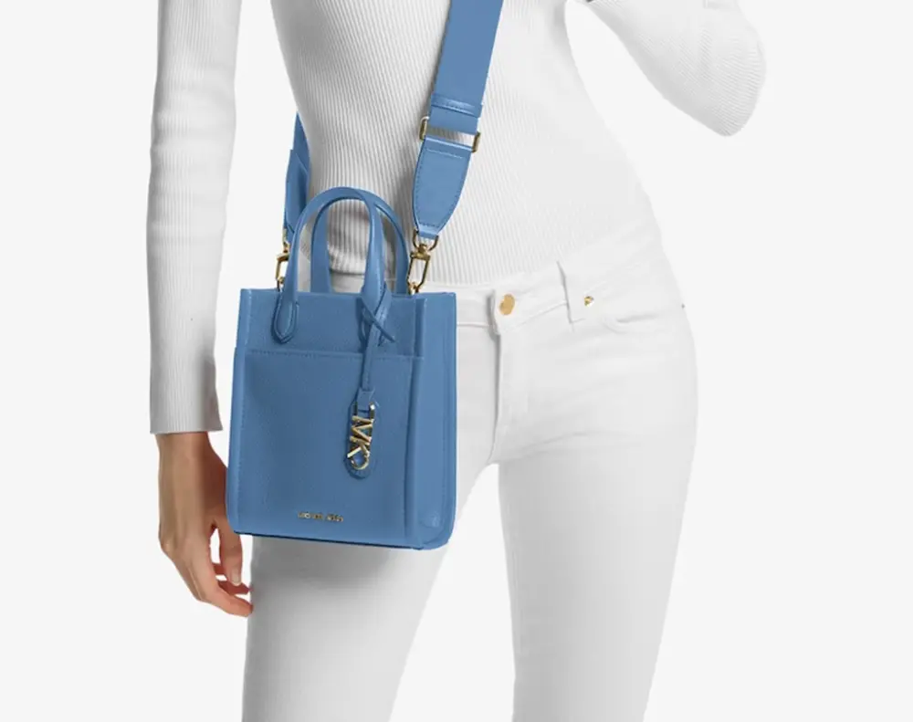 Alternative view of Túi Michael Kors Gigi Extra-Small Empire Signature Logo Crossbody Bag 'French Blue' 32R4G3GC4L-FRENCHBLUE