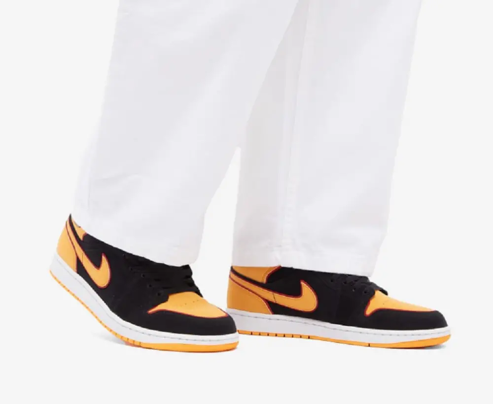 Alternative view of Giày Nike Air Jordan 1 Mid ‘Fat Tongue Black Orange’ FJ4923-008