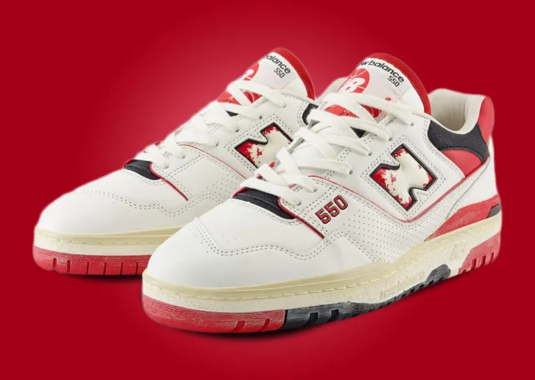 Giày New Balance 550 Vintage Pack ‘Red’ BB550VGA - Ảnh 4
