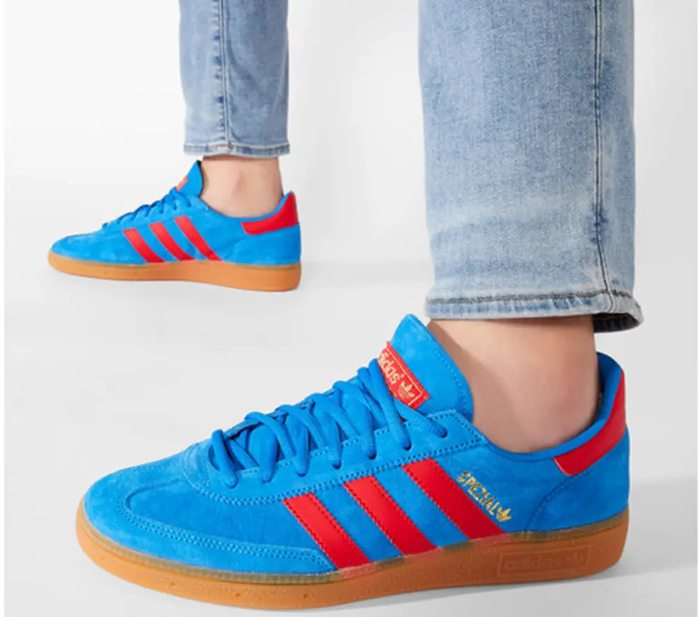 Giày Adidas Handball Spezial 'Bright Blue & Vivid Red' FX5675 - Ảnh 3