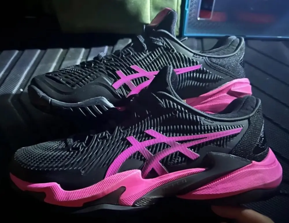 Giày ASICS COURT FF 3 'Black Pink' 1041A370-001 - Ảnh 3
