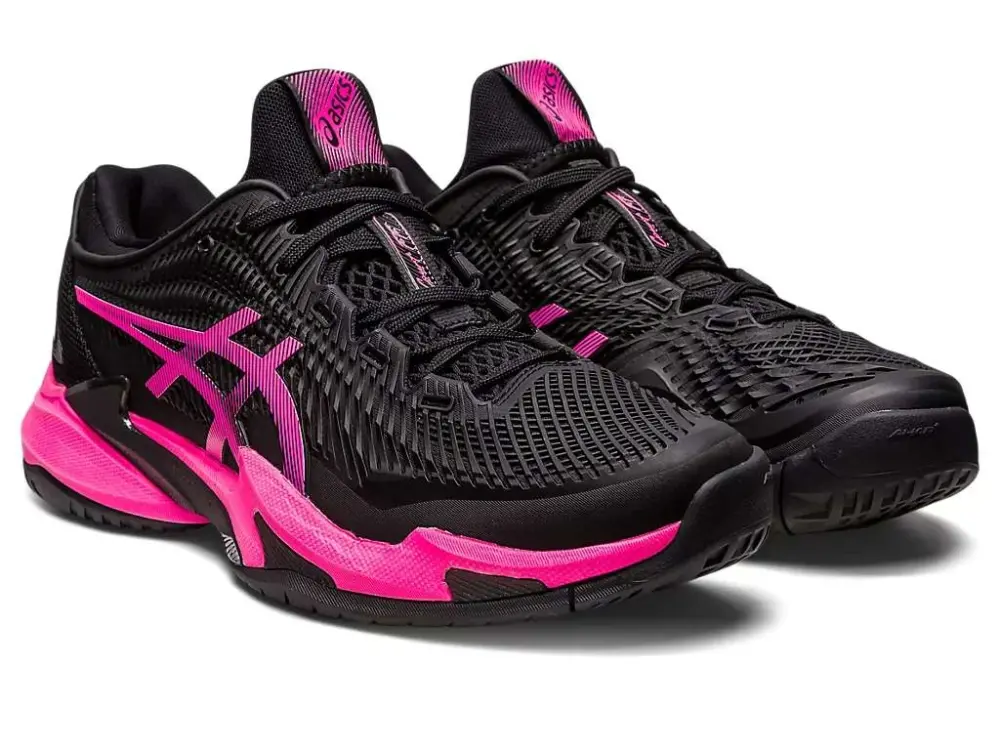 Alternative view of Giày ASICS COURT FF 3 'Black Pink' 1041A370-001
