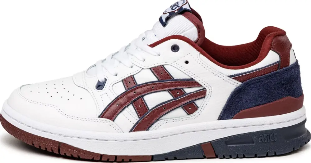 Giày Asics EX89 White Port Royal Burgundy 1203A268-101 - Ảnh 3