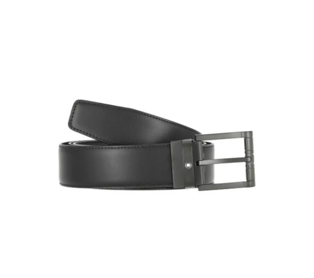 Alternative view of Thắt Lưng Montblanc Black Leather Belt 123904