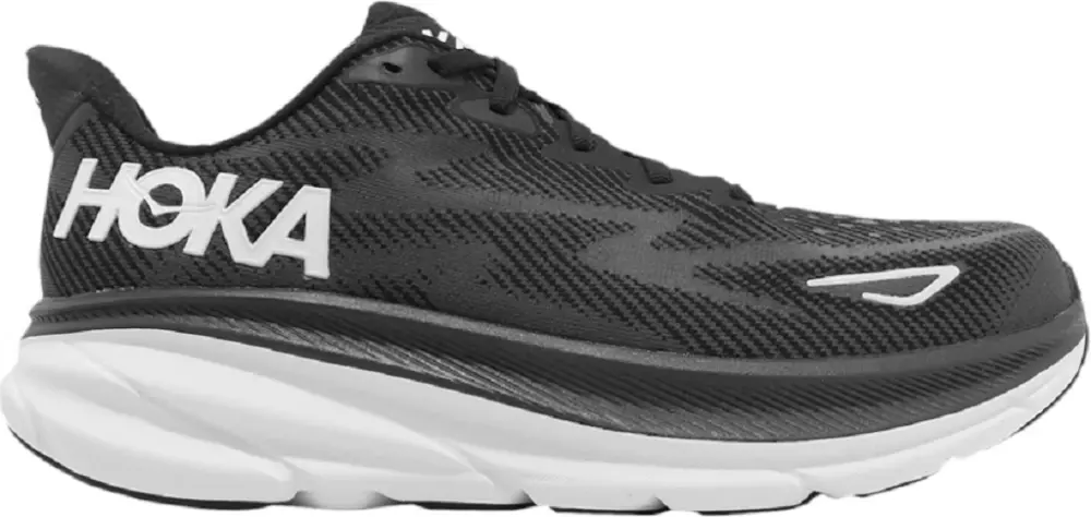 Giày Hoka Clifton 9 Wide 'Black/White' 1132210-BWHT