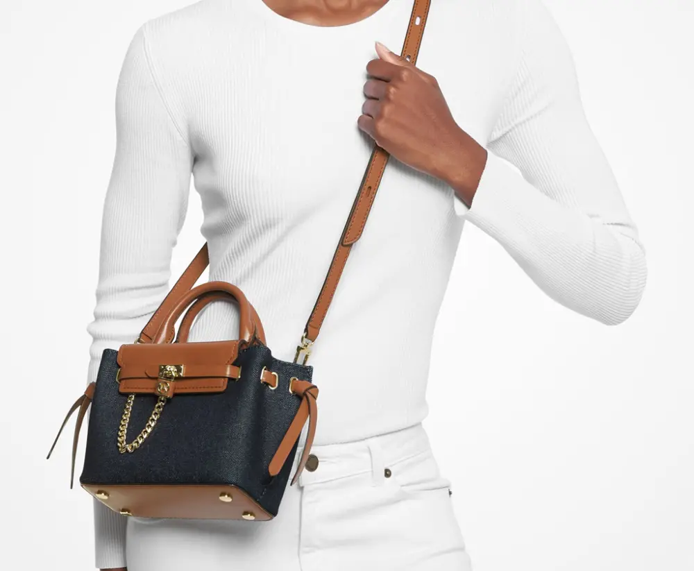 Alternative view of Túi Michael Kors Hamilton Legacy Denim Top Handle Bag 'Denim' 32F3G9HC0C-998