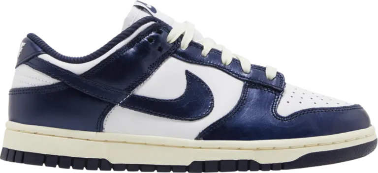 Giày Nike Dunk Low Premium Vintage Navy Womens FN7197-100