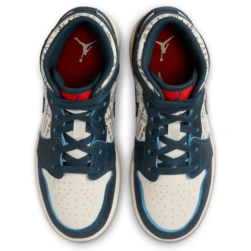 Giày Nike Air Jordan 1 Mid GS Take Flight FN1353-400 - Ảnh 3