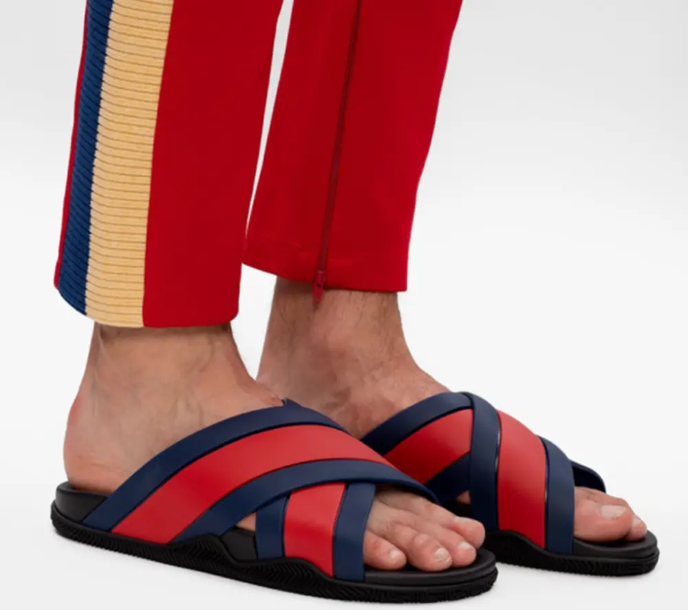 Alternative view of Dép Gucci GG Slide Sandal ‘Blue Red’ 630326-J8700-8497