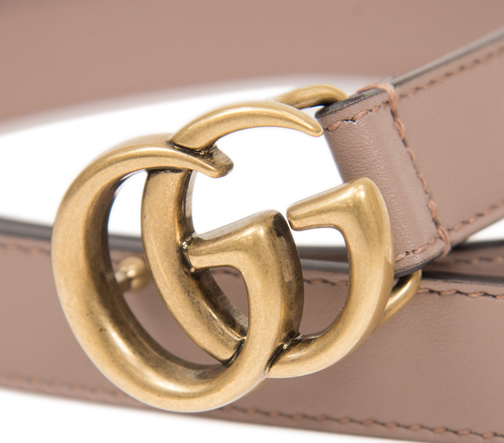 Thắt Lưng Gucci Women’s Marmont Double G Buckle Belt 409417-AP00T-5729 - Ảnh 3