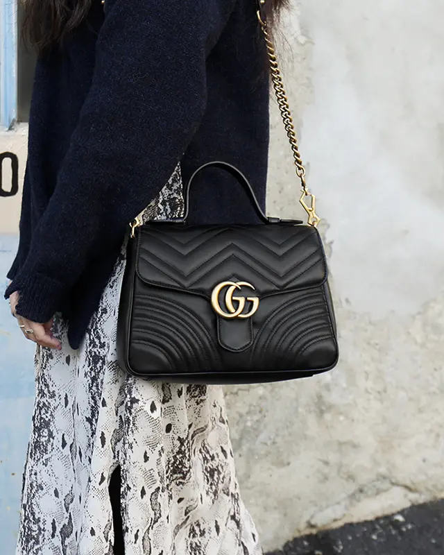 Alternative view of Túi Gucci GG Marmont Mini Top Handle Bag 547260 DTDIT 1000