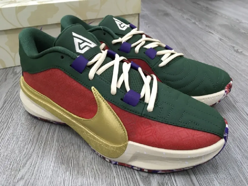 Giày Nike Zoom Freak 5 Keep It A Buck Gym Red DZ2944-600 - Ảnh 3
