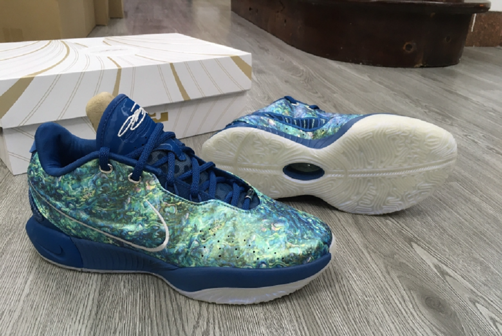 Giày Nike LeBron 21 Abalone Dragon Pearl FN0708-400 - Ảnh 2