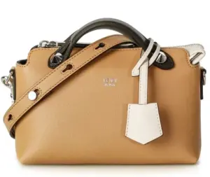 Túi Fendi 3Way Plain Leather Crossbody Logo Boston Duffles ‘Beige’ 8BL145-5QJ-F1FEQ