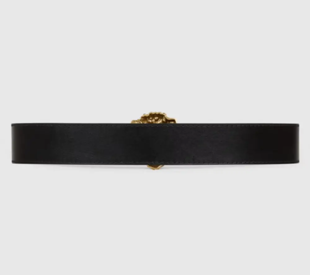 Thắt Lưng Gucci Women’s Lion Head Buckle Belt Black 623163-0YA0V-1000 - Ảnh 3
