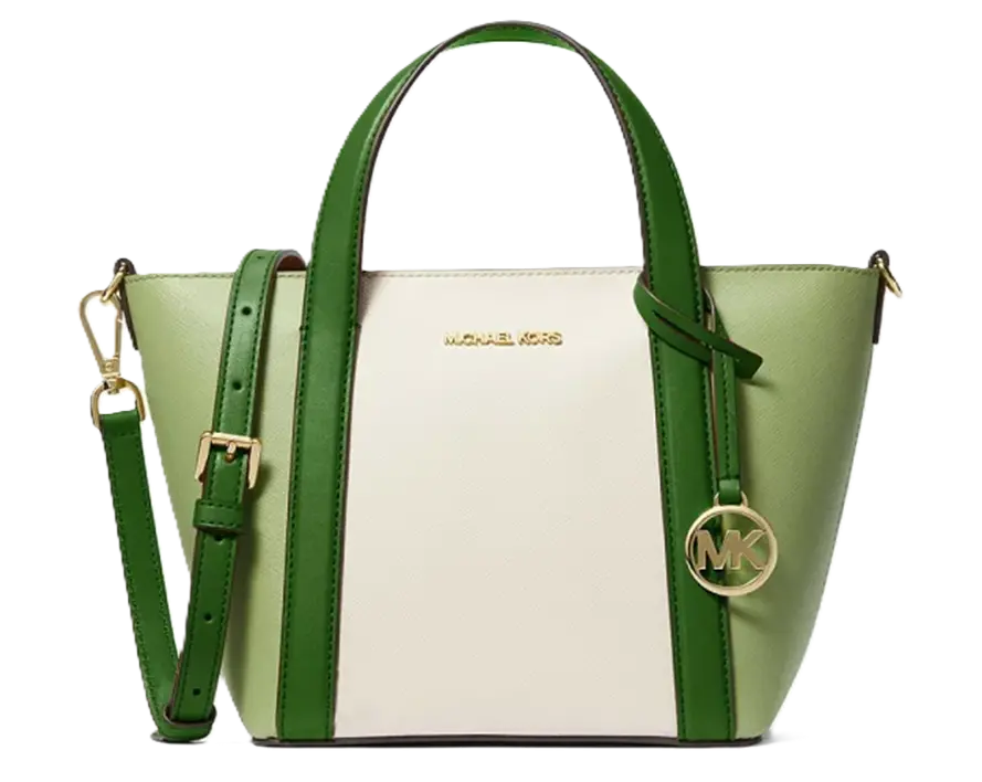 Túi Michael Kros Pratt Small Color-Block Tote Bag 'Green Multi' 35S4G3FM1I-FERN-GREEN-MULTI