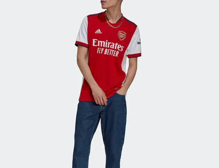 Áo Adidas Arsenal 21/22 Home Jersey ‘White Scarlet' GM0217 - Ảnh 3