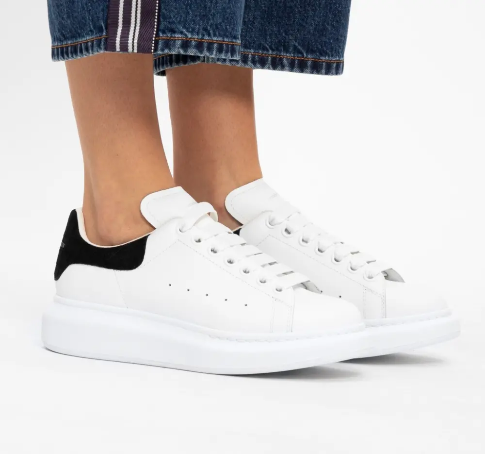 Giày Alexander McQueen Oversized ‘White Black’ 650788-WHZ4K-9061 - Ảnh 6