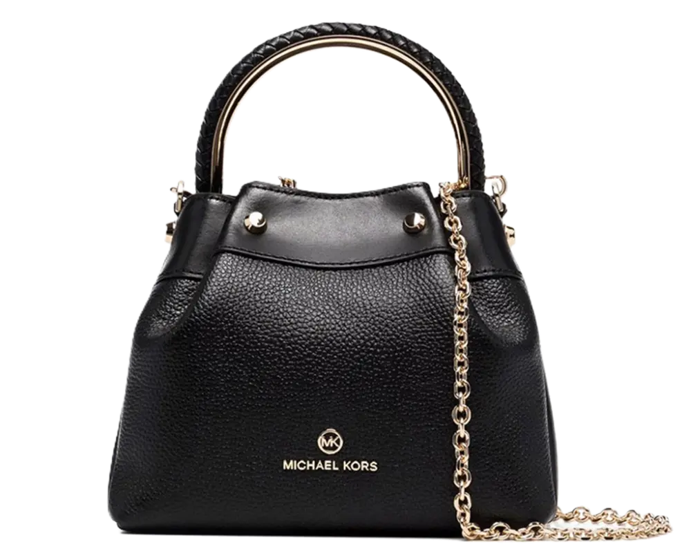 Túi Michael Kros Hammered Leather Bag 'Black' 30S1GRIL1L-001