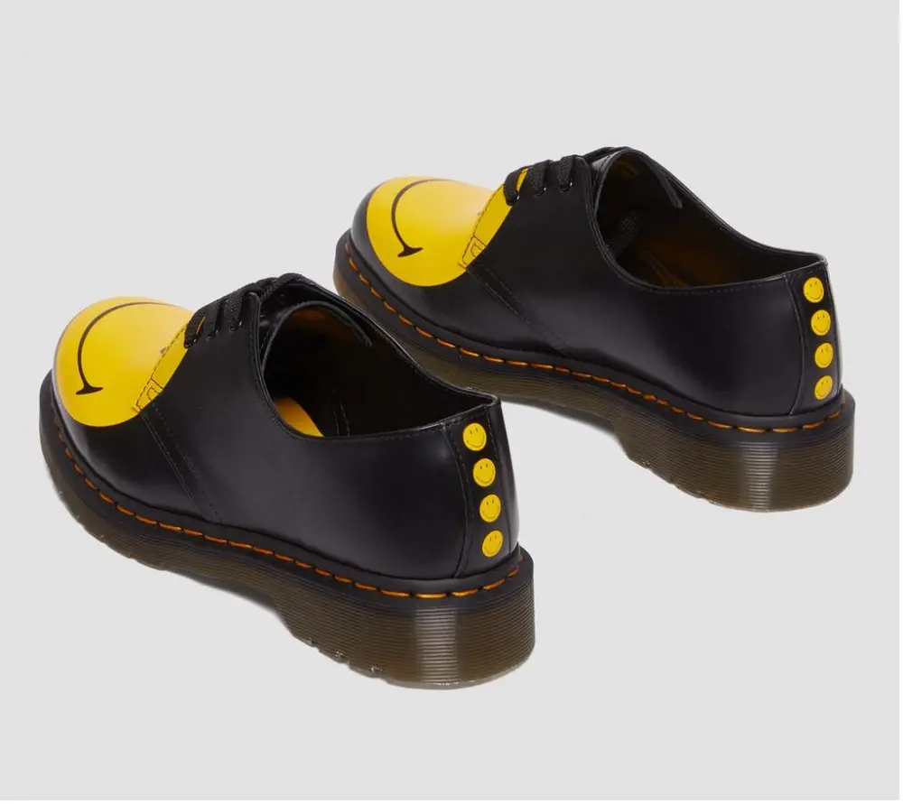Giày Dr. Martens 1461 Leather Oxford ‘Black Yellow’ 31390005 - Ảnh 4