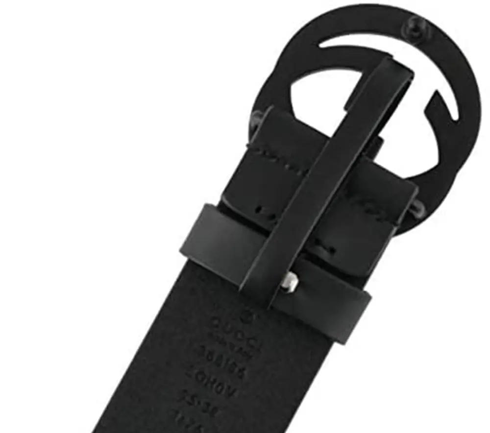 Alternative view of Thắt Lưng GUCCI Men’s SELLERIA Leather Belt NERO 368186-BGH0V-1000